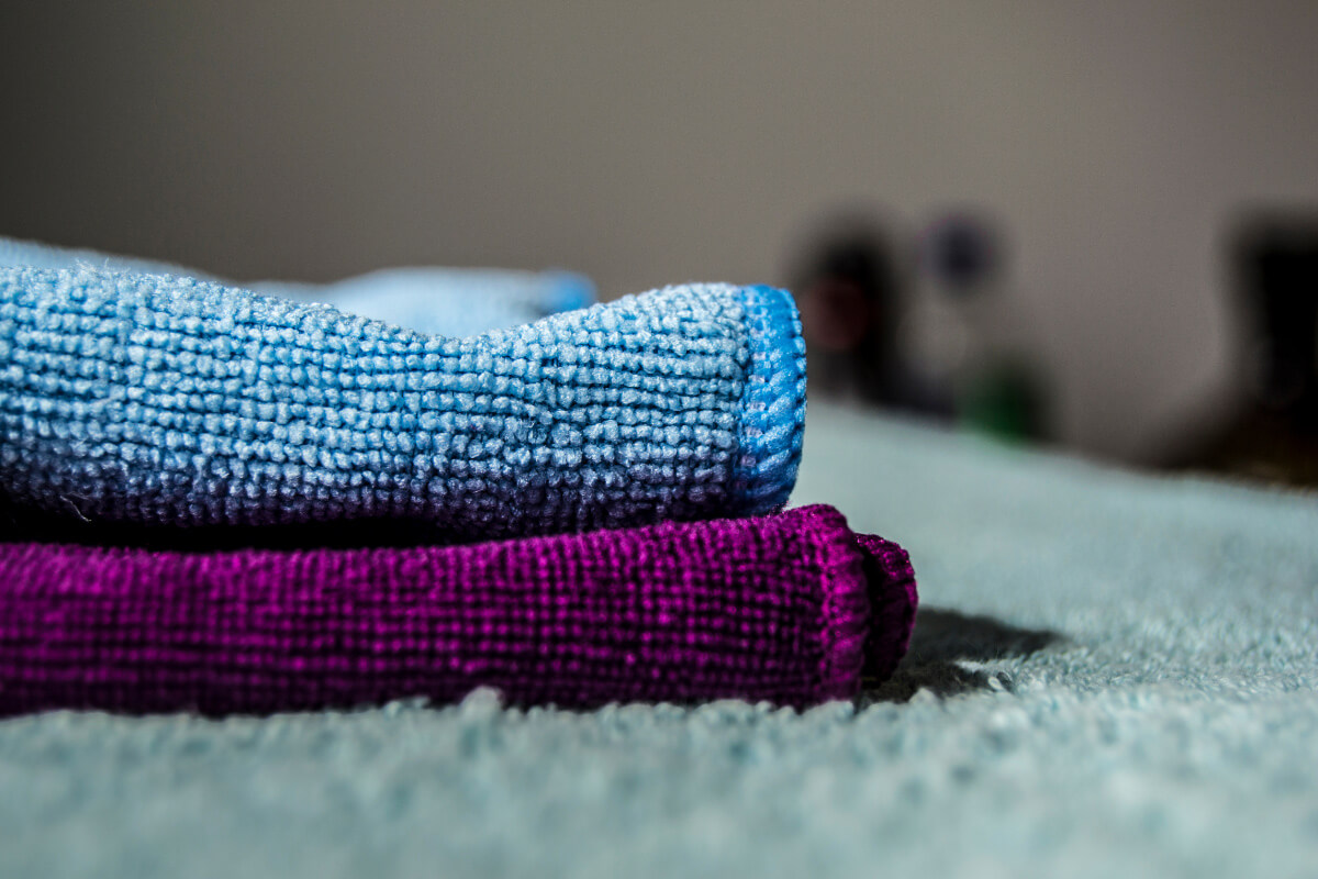 soft microfibre cloth for cleaning piano