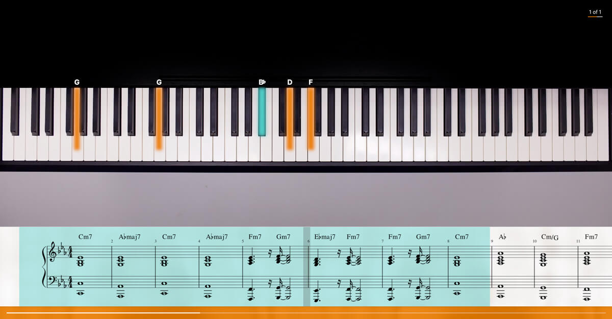 Flowkey - advanced chord improvisation