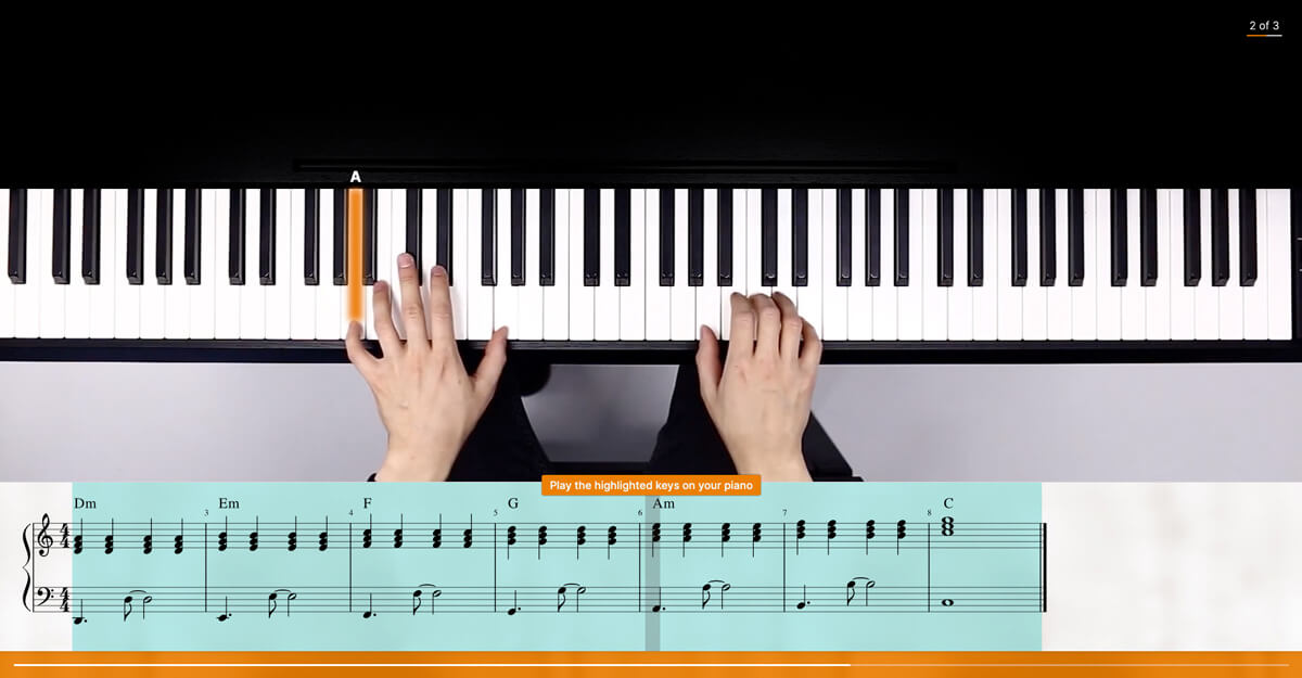 Flowkey missing chord issue