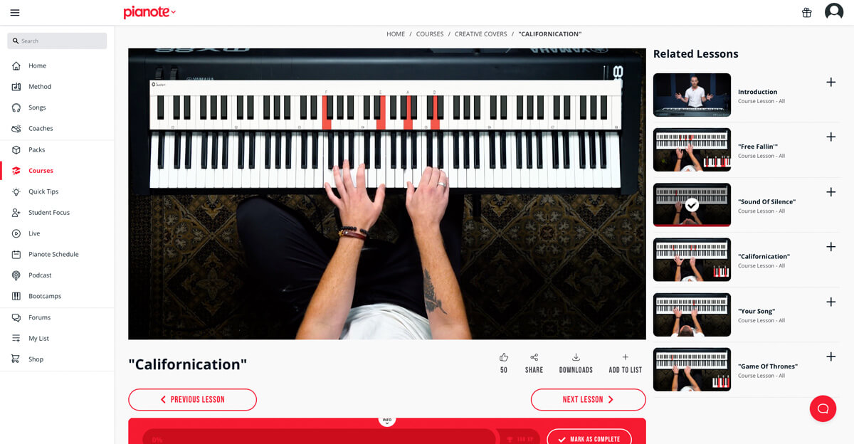 Pianote - beginner course