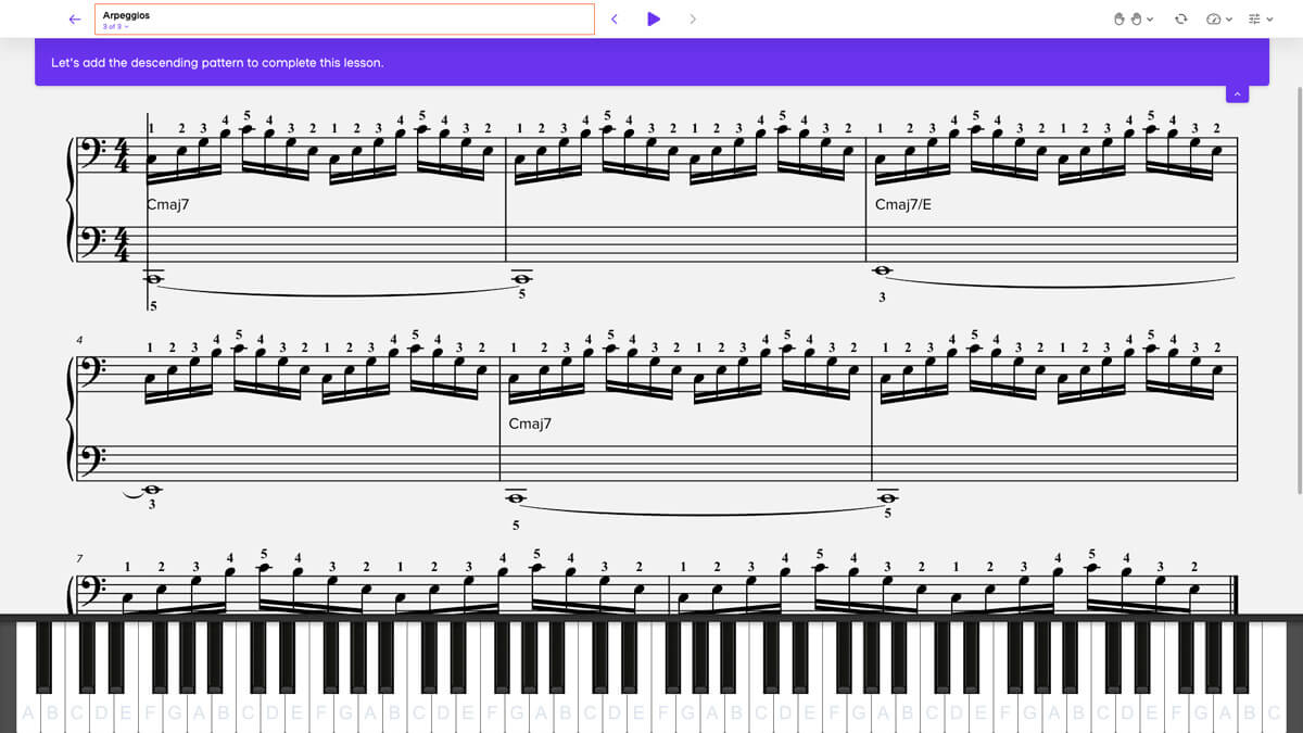 Playground Sessions lesson interface