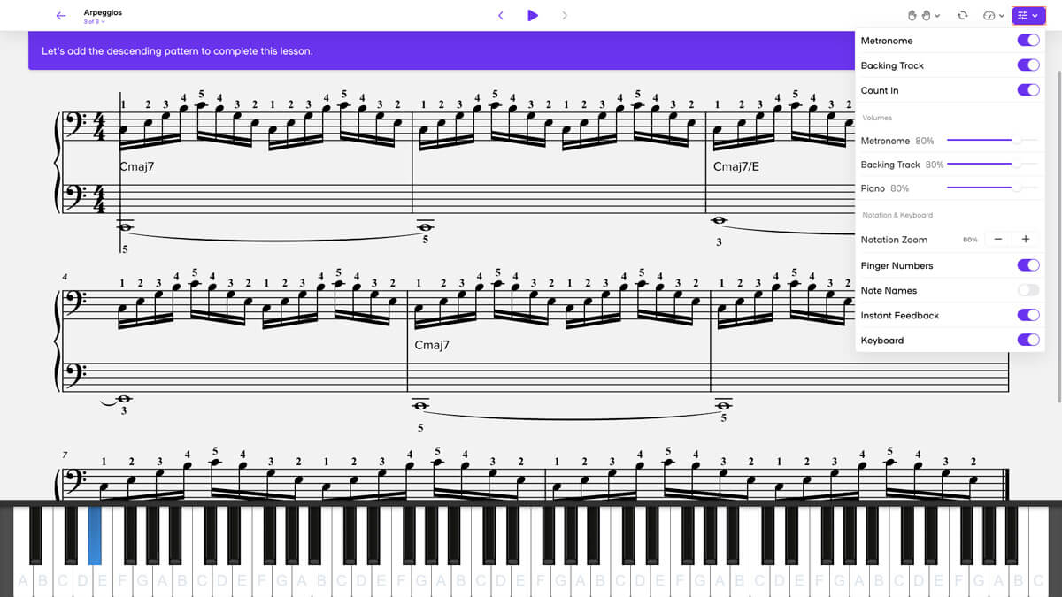 Playground Sessions - lesson settings