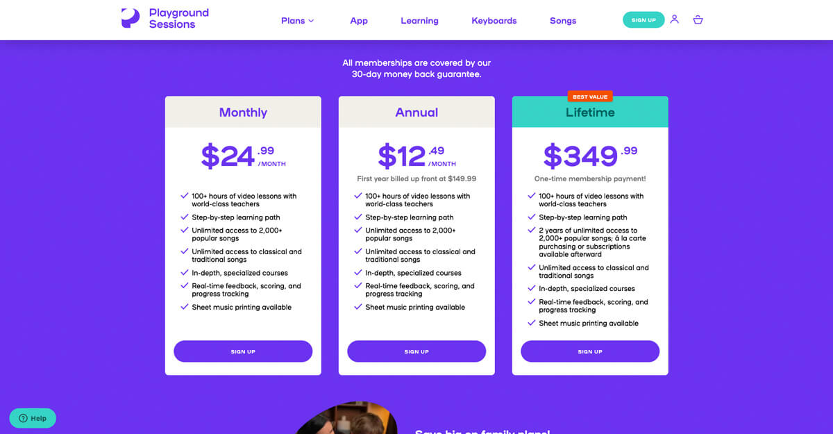 Playground Sessions pricing