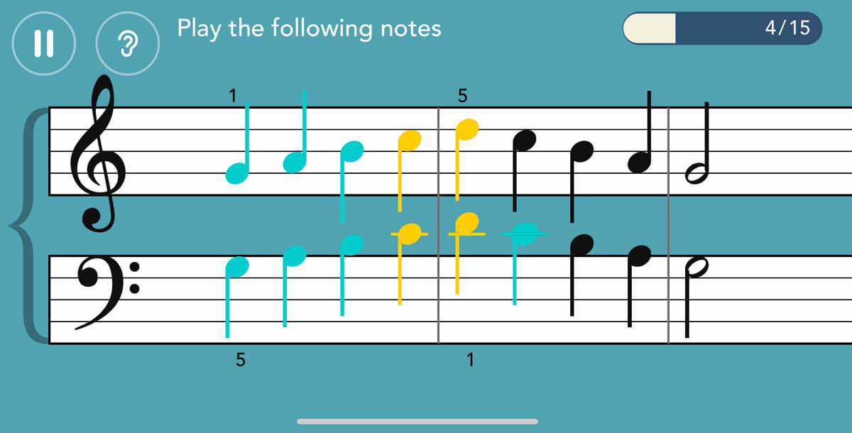 Simply Piano instant feedback