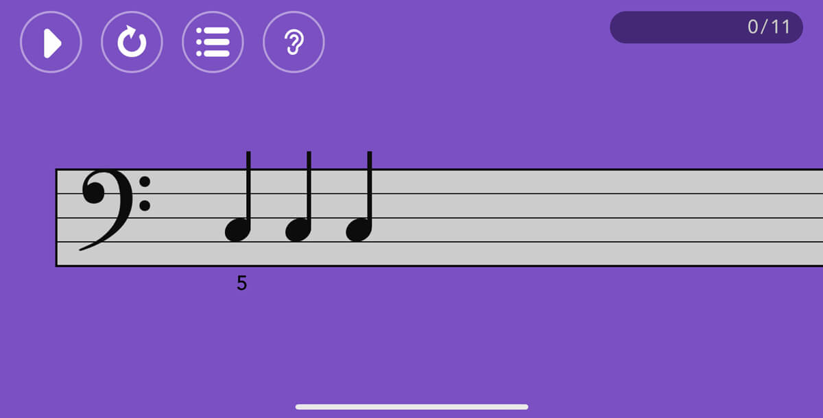 Simply Piano lesson interface