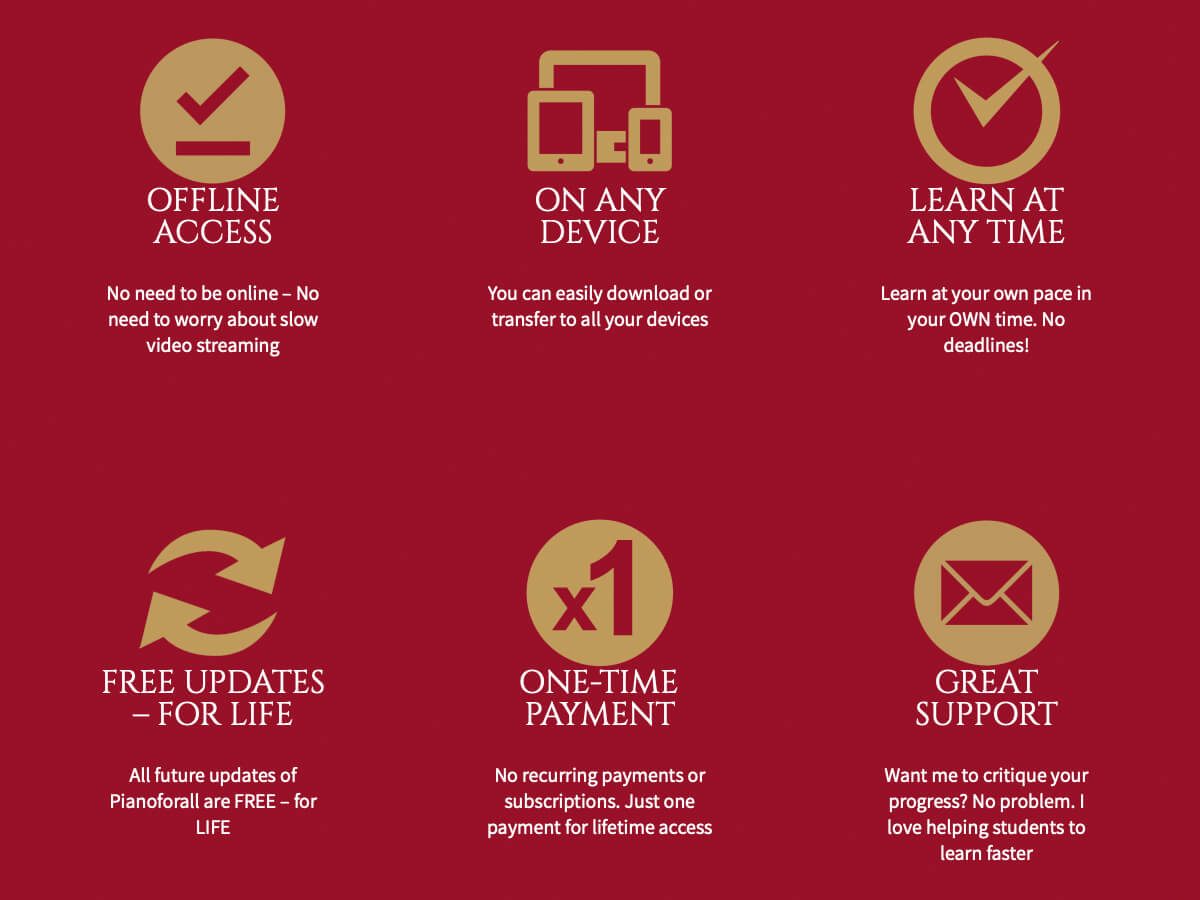 Pianoforall benefits