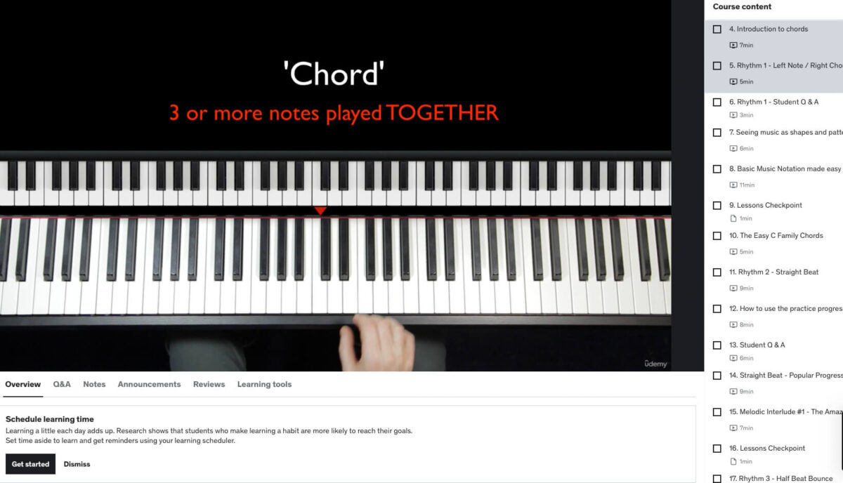 Pianoforall interface