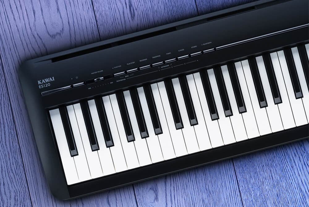 testing Kawai ES120 digital keyboard piano
