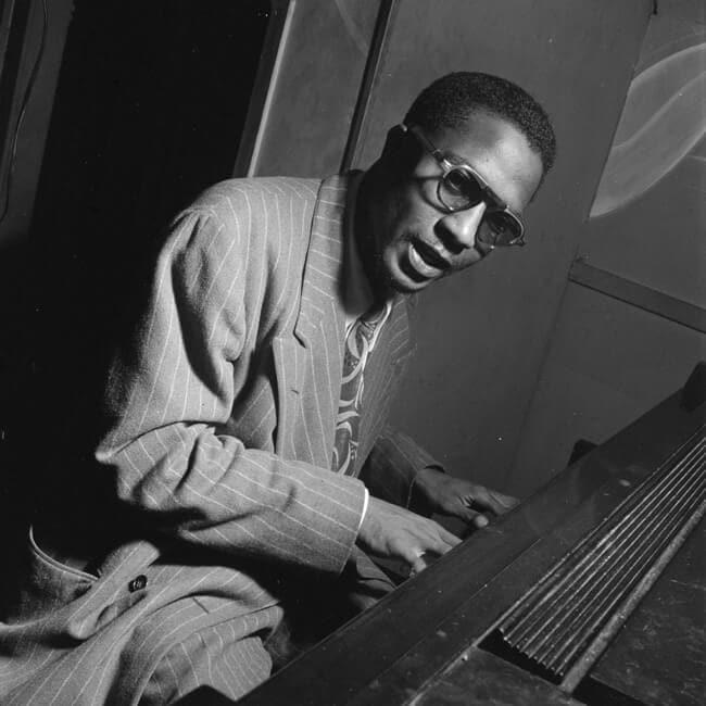American jazz pianist Thelonious Monk