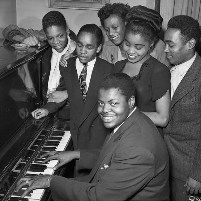 jazz pianist Oscar Peterson at Boys Club