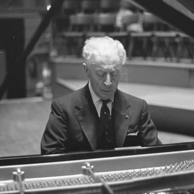 pianist Arthur Rubinstein