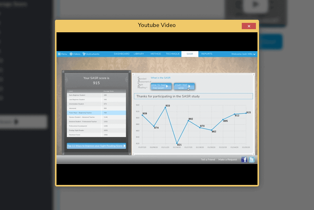 Piano Marvel - sight-reading test (SASR)