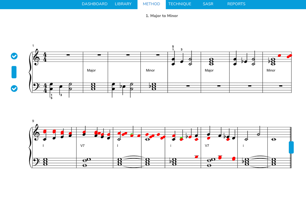 Piano Marvel wrong notes feedback