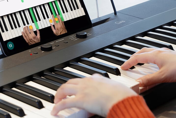 Korg Liano keyboard closeup