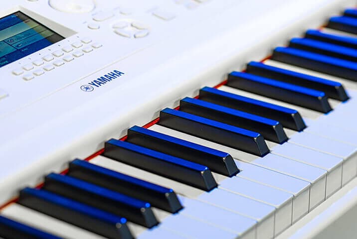 Yamaha DGX-670 keys