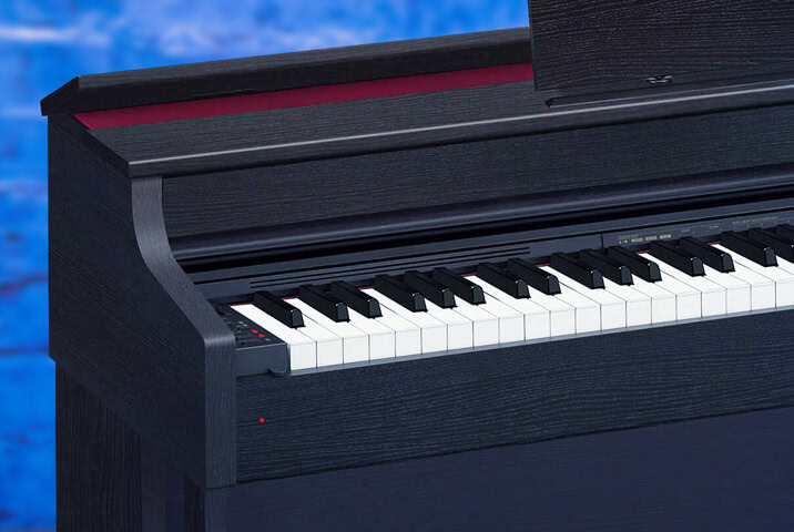 Casio AP-470 cabinet closeup