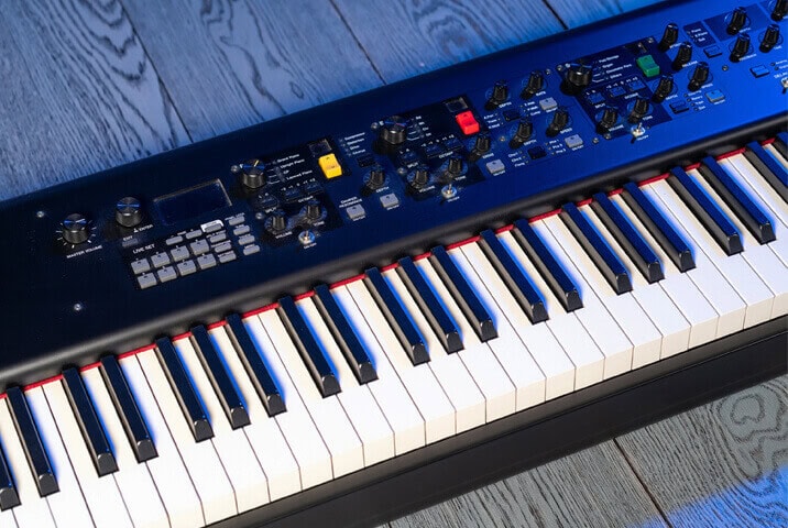 Yamaha CP88 keys closeup