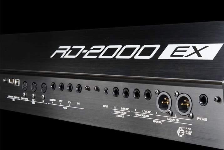 Roland RD-2000 EX inputs and outputs
