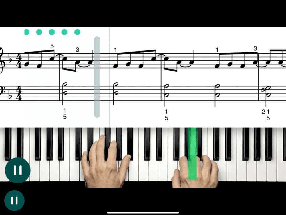 Skoove lesson interface